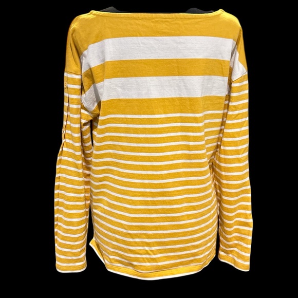 Talbots Yellow long sleeve top. Size Medium. - Picture 3 of 11